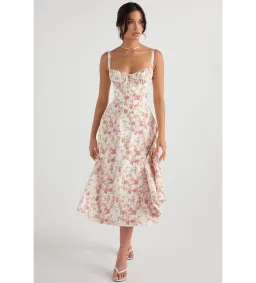 House of CB Carmen Rose Print Bustier Sundress S / Au 8 for rent on The Volte - image 1