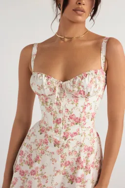 House of CB Carmen Rose Print Bustier Sundress S / Au 8 for rent on The Volte - image 5