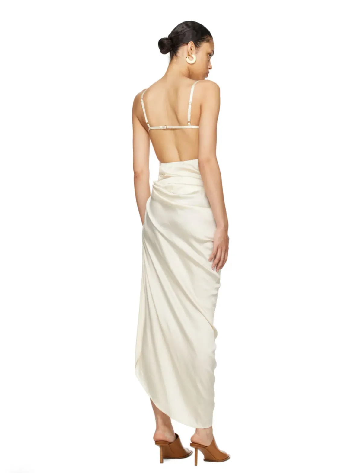 Jacquemus Le Chouchou La Saudade Longue Brodée Maxi Dress Off White Size 36 / AU 8 - Image 5