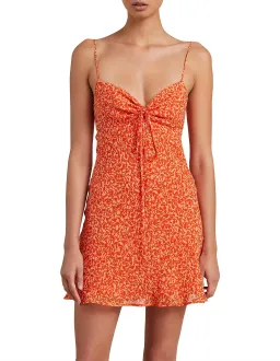 Bec & Bridge Cheri Mini Dress Orange Size XS / AU 6 for rent on The Volte - image 1