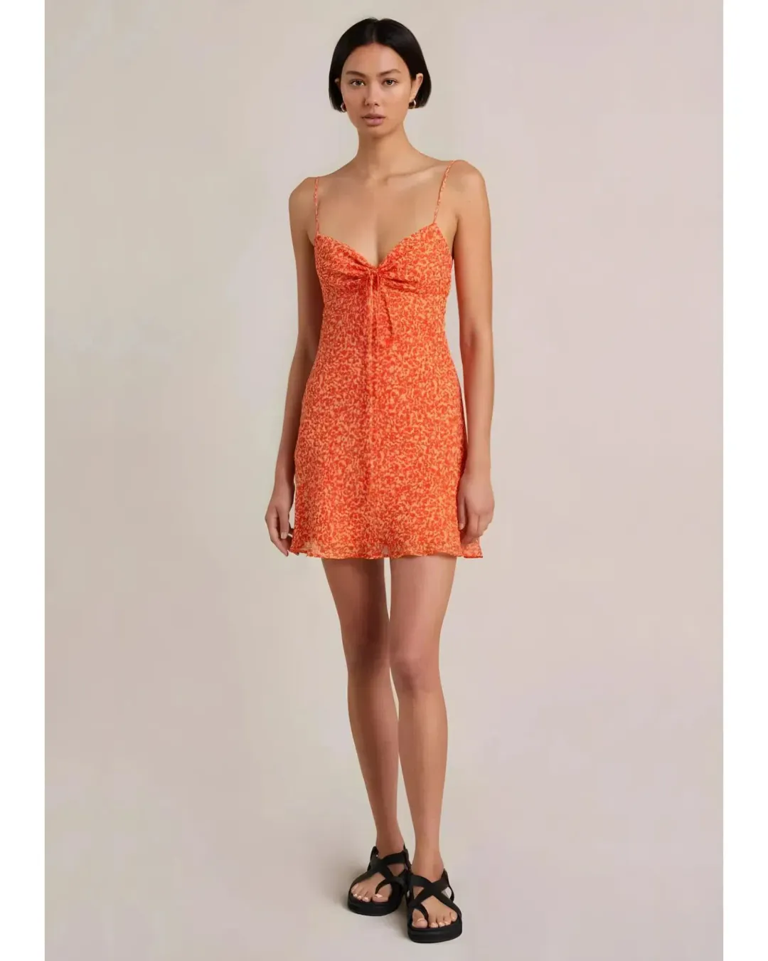 Bec & Bridge Cheri Mini Dress Orange Size XS / AU 6 for rent on The Volte - main image