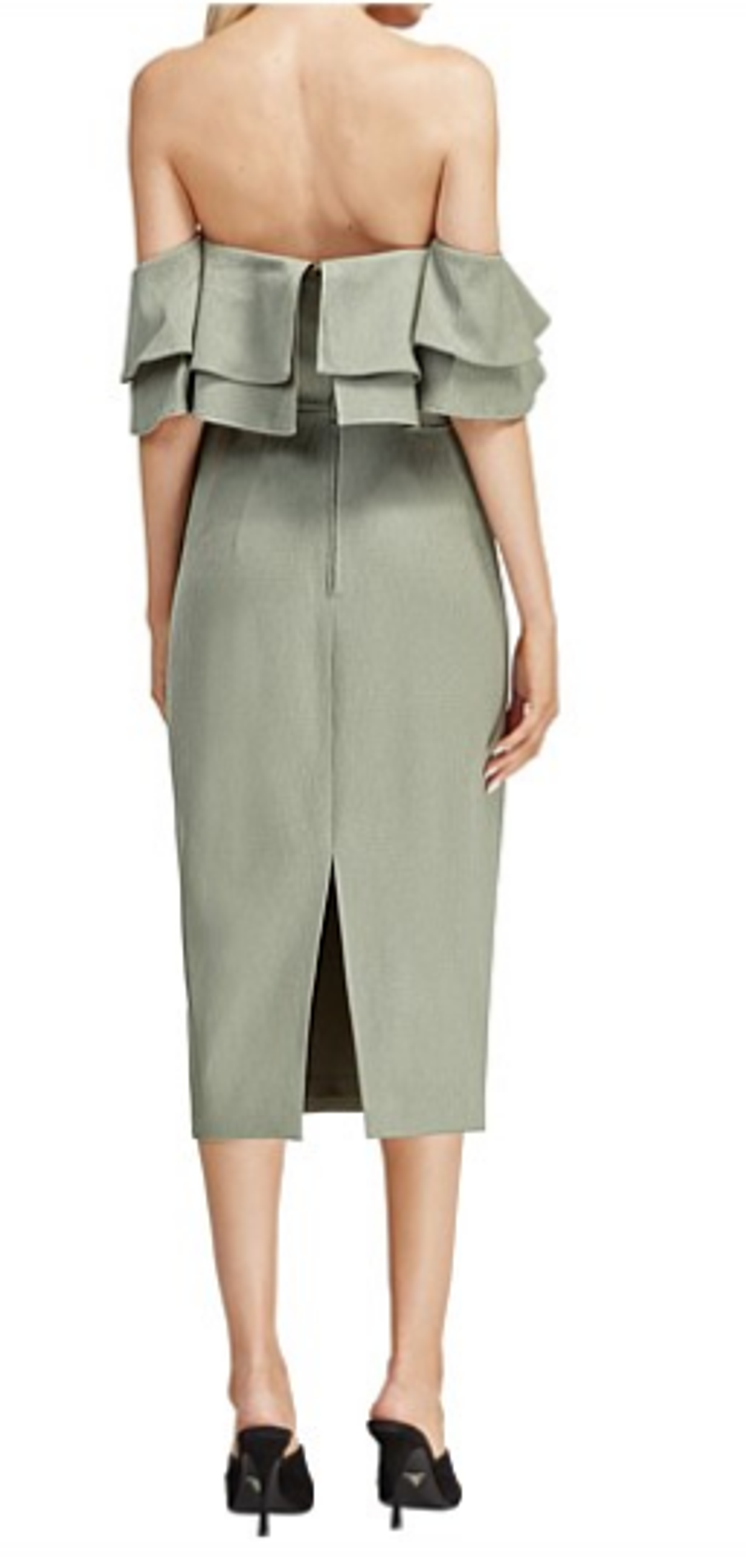 Keepsake the Label Two Fold Dress Green Size 8 - Image 2