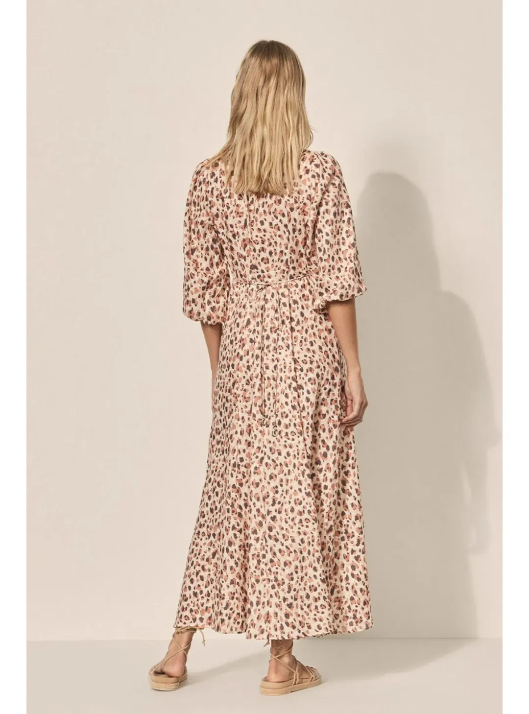 Kivari Nadia Maxi Dress Leopard Size AU 8 for rent on The Volte - main image