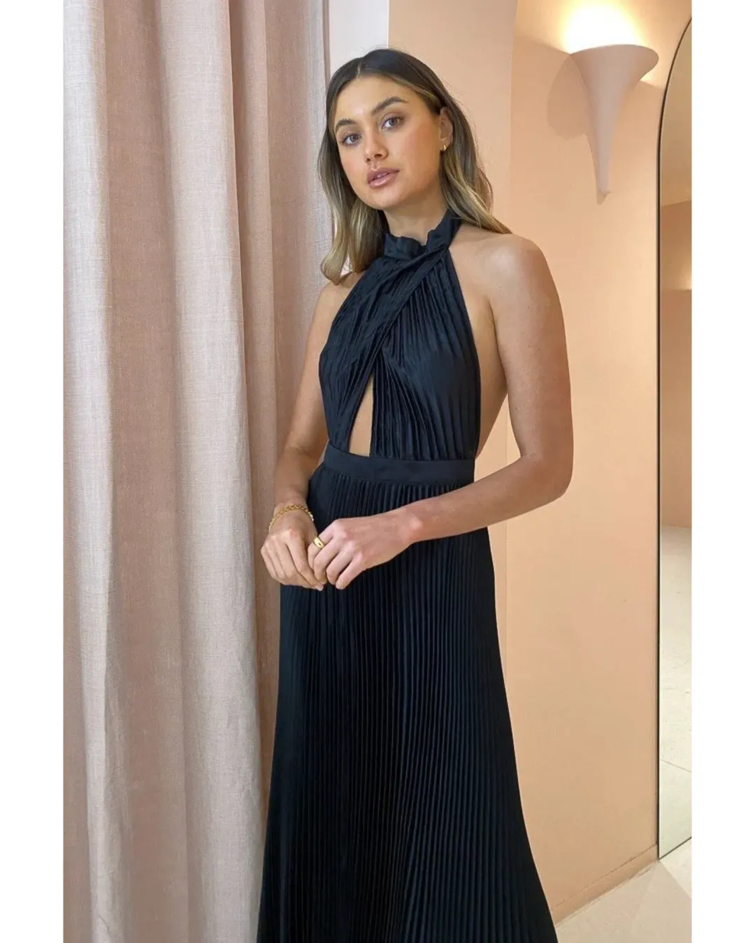 L'idee Soiree Renaissance Gown in Black Size AU 6 for rent on The Volte - main image