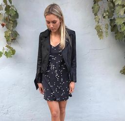 Silk Laundry 90’s Silk Slip Mini Black Star Black Size AU 6 for rent on The Volte - image 4