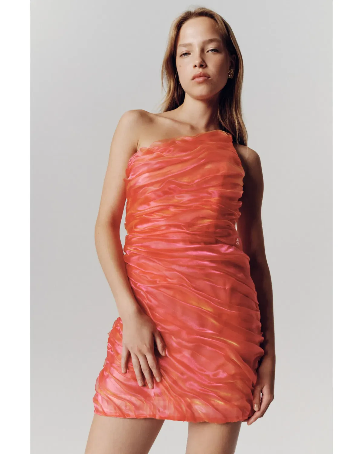 Aje Mercury Dress in Coral Size AU 10 - Image 5