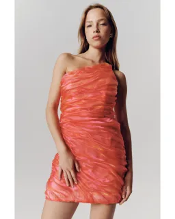 Aje Mercury Dress in Coral Size AU 10 for rent on The Volte - image 5
