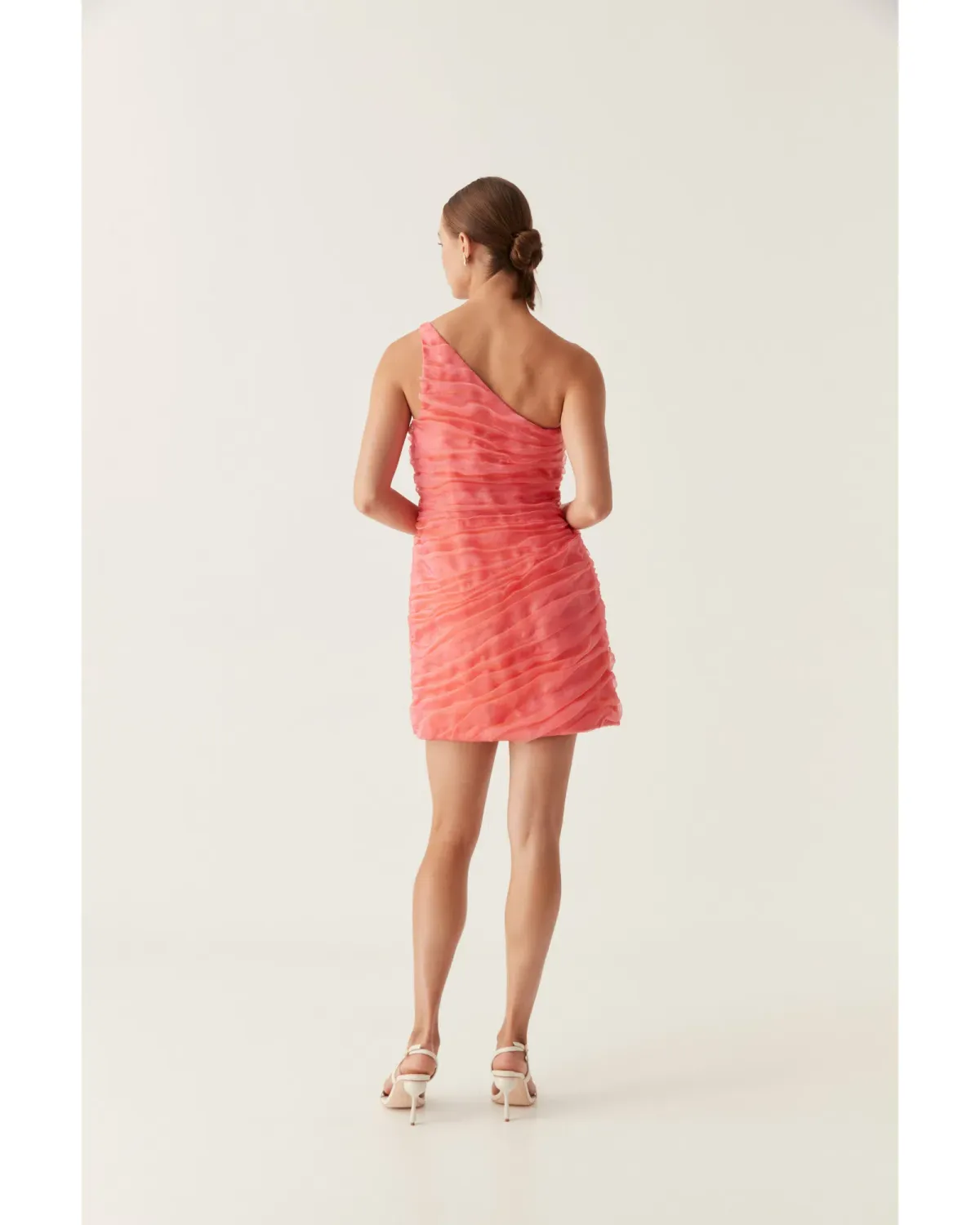 Aje Mercury Dress in Coral Size AU 10 - Image 4