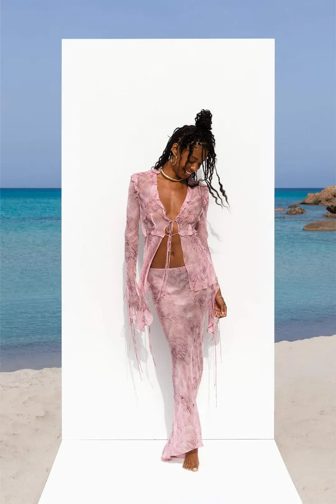 Rat & Boa Cobra Set in Pink Size L/ AU 12 for rent on The Volte - main image