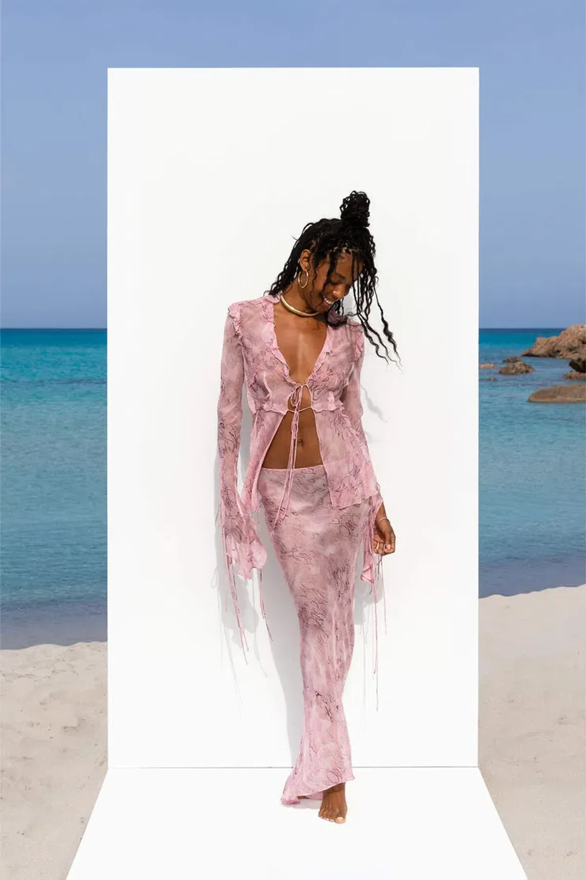 Rat & Boa Cobra Set in Pink Size L/ AU 12 for rent on The Volte - main image