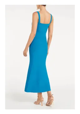 Rebecca Vallance Alma Knit Midi Dress Blue Size 10 for rent on The Volte - image 2