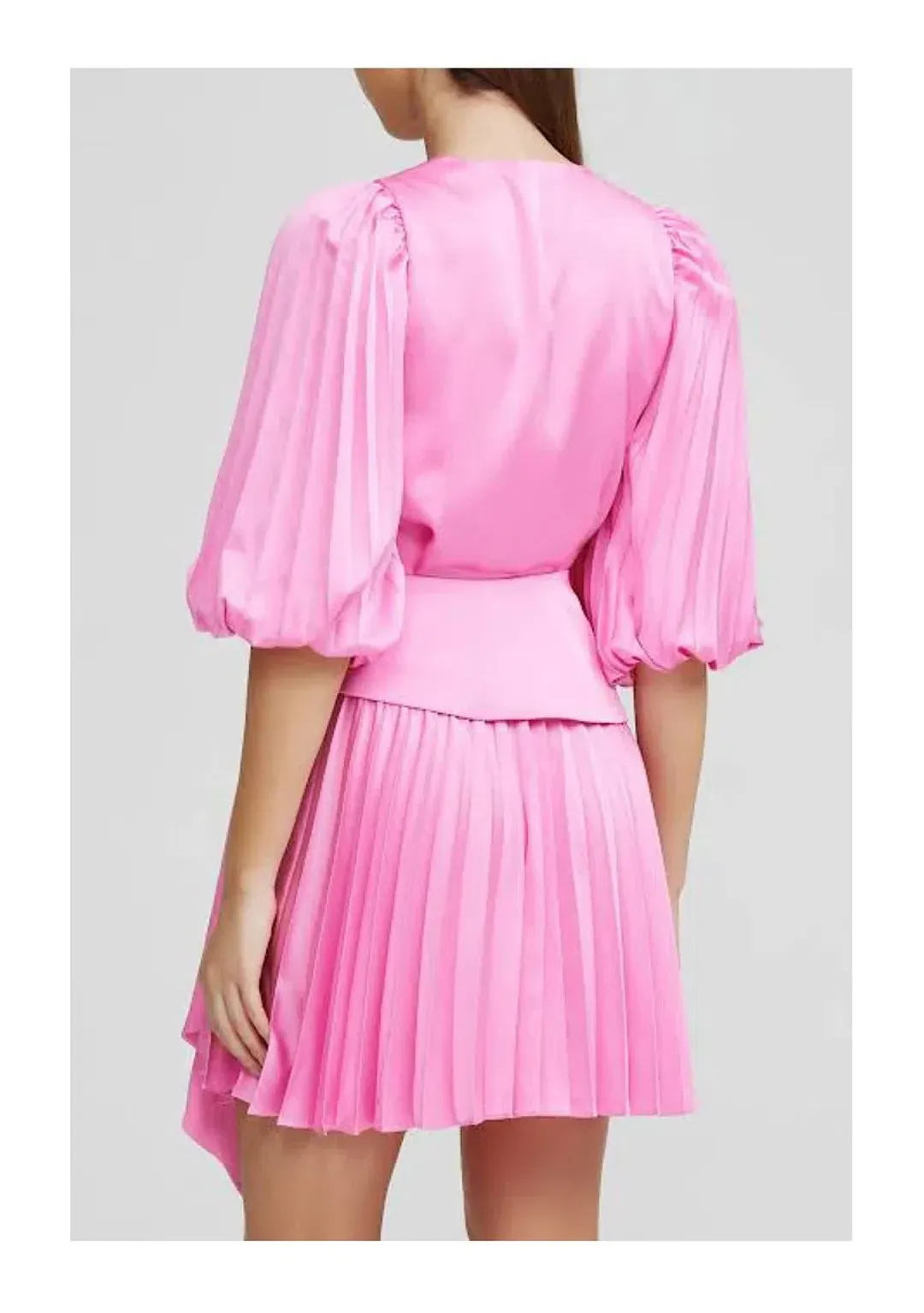 Acler Harlem Mini Dress Hot Pink Size 12 for rent on The Volte - main image