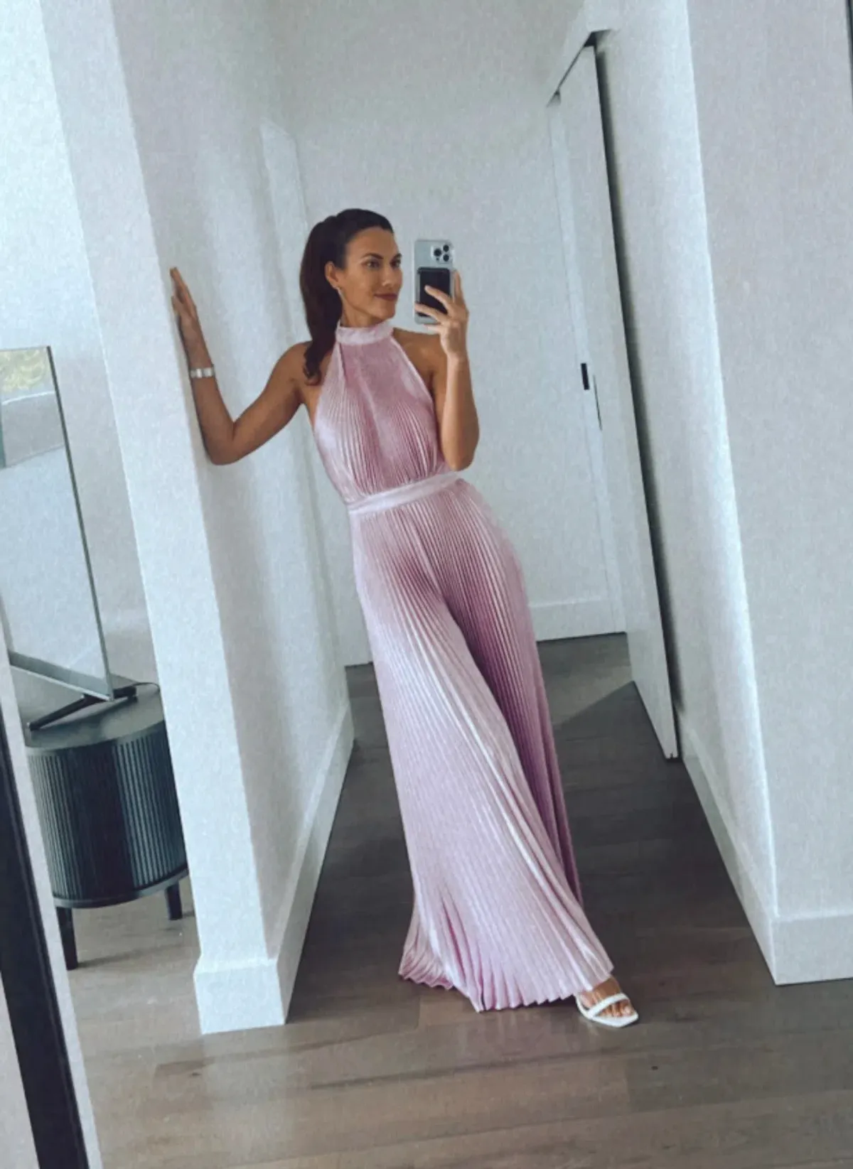 L’Idee Cinema Jumpsuit in Violet Size 6 - Image 1