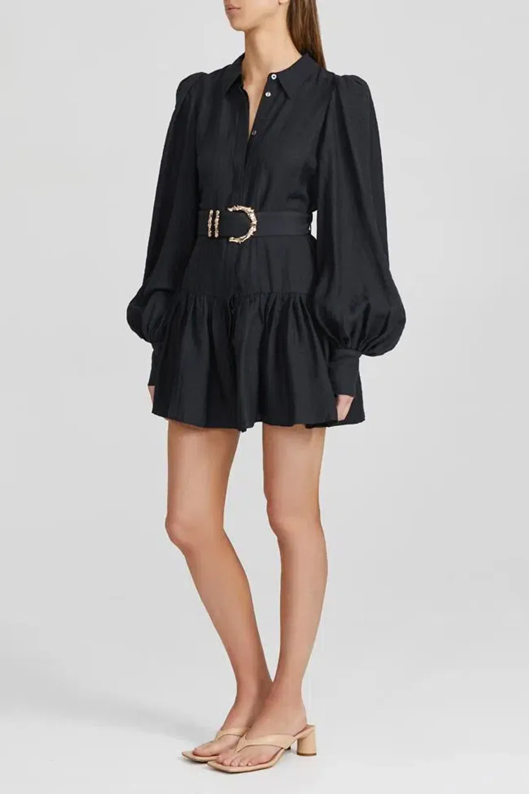 Acler Sherwood Mini Dress Black Size 10 for rent on The Volte - main image
