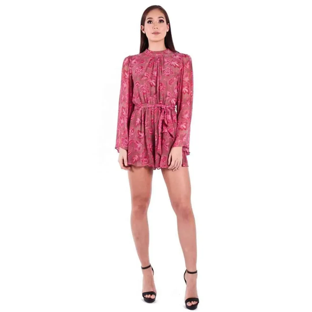 Zimmermann Karmic Flare Sleeve Playsuit Paisley Chintz Size 1 / AU 10 for rent on The Volte - main image