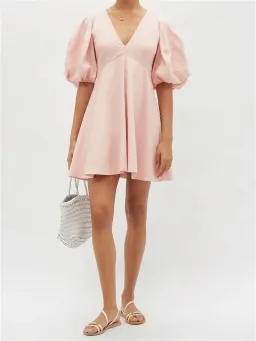 Zimmermann Dancer Day Mini Dress Blush Size 1 / AU 10 for rent on The Volte - image 1