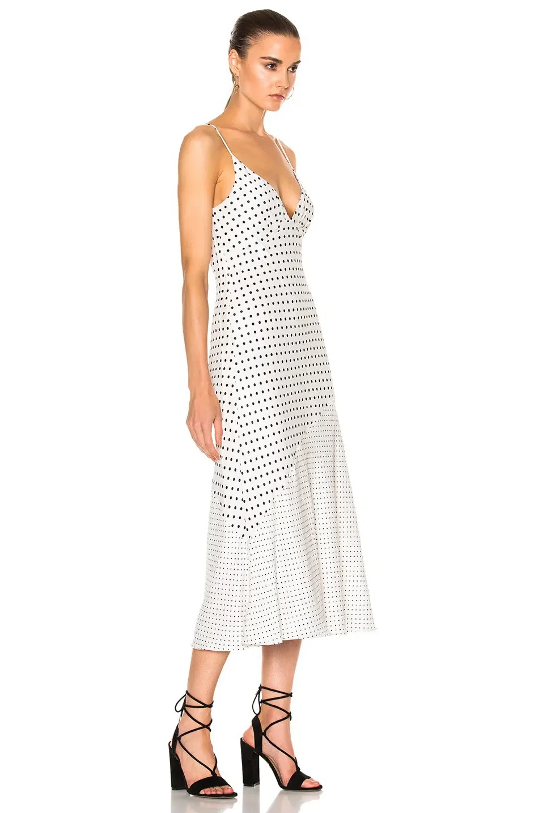 Zimmermann Stranded Tuck Slip Midi Dress Pearl Dot Size 1 / AU 10 for rent on The Volte - main image