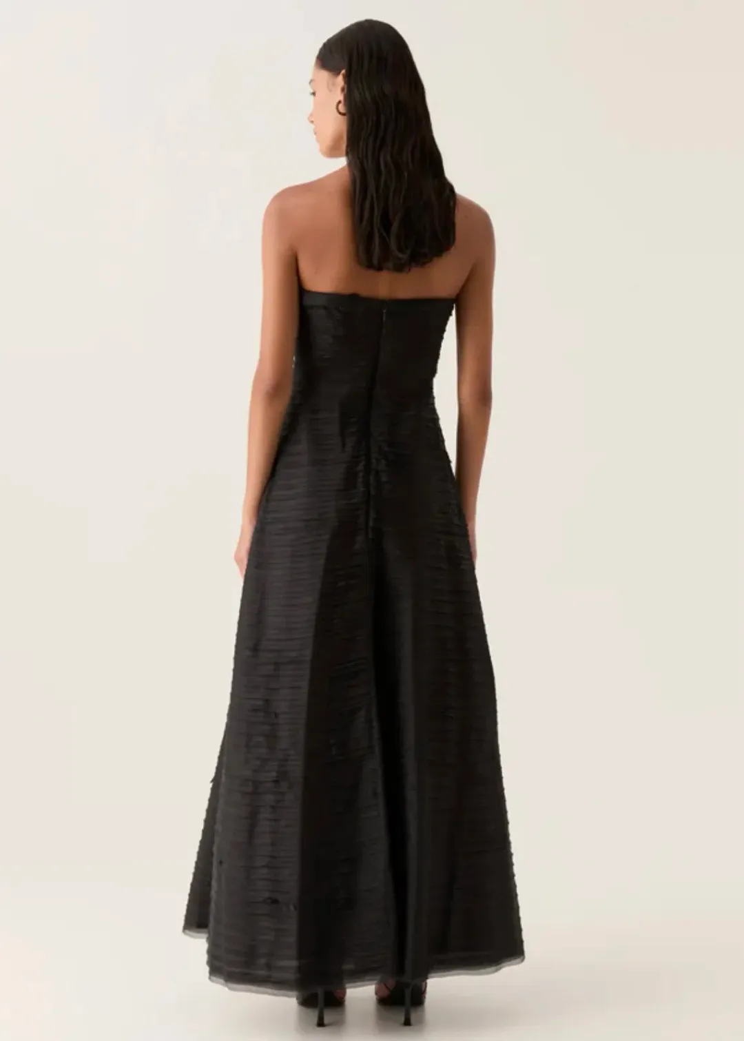 Aje Soundscape Maxi Dress Black Size 8 for rent on The Volte - main image