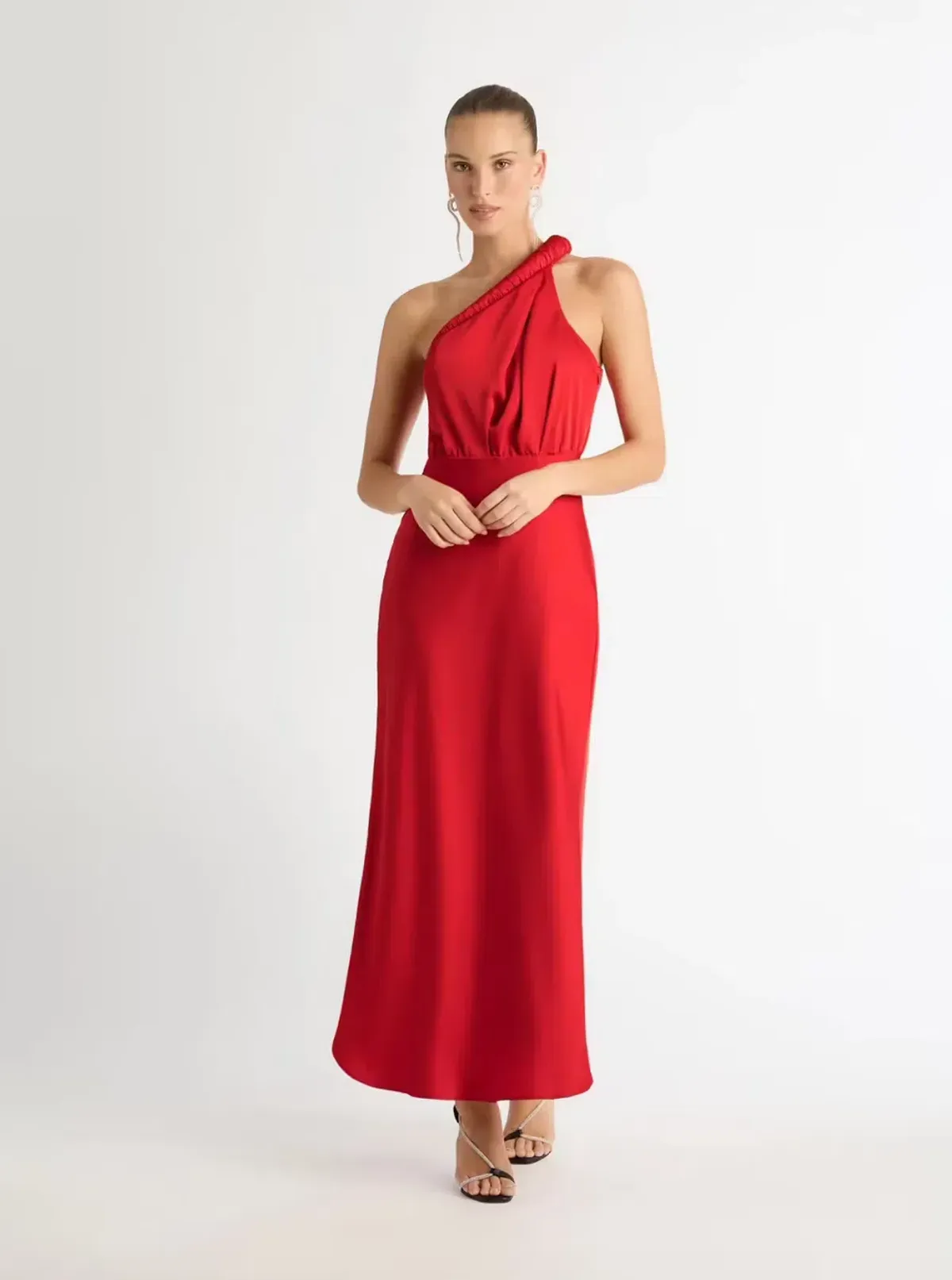 Sheike Naomi Maxi Dress Red Size 12 for rent on The Volte - main image