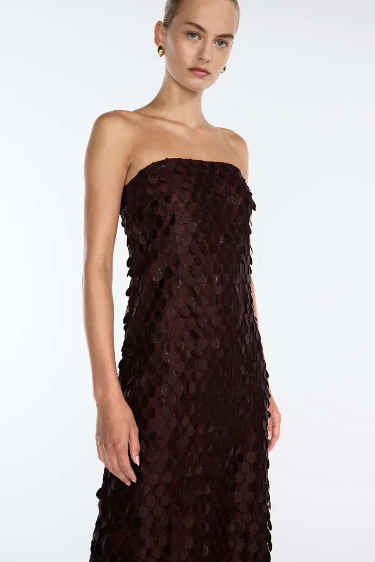 Manning Cartell Extreme Supreme Column Dress in Mulberry Size 8 - Image 3