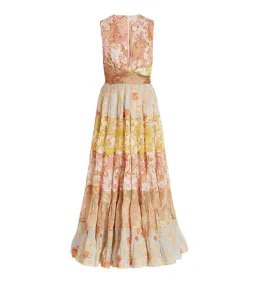 Zimmermann Postcard Pleated Midi Dress Splice Size 0 /Au 8 for rent on The Volte - image 3