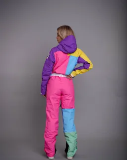 OOSC So Fetch Women’s Retro Ski Suit Pastel Multi Size 6 for rent on The Volte - image 2