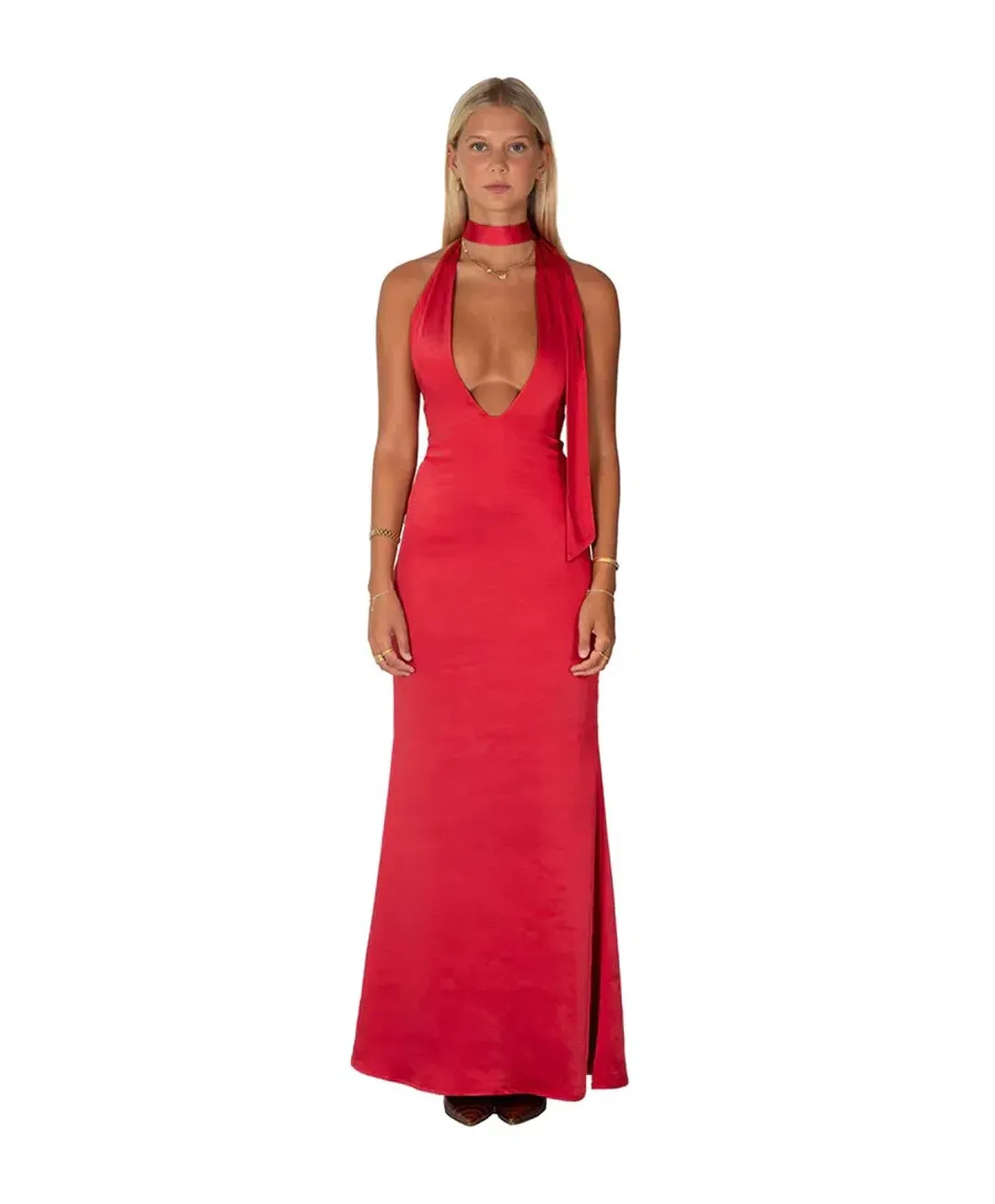 I am Delilah Margot Dress Cherry Red Size XS/ AU 6 for rent on The Volte - main image