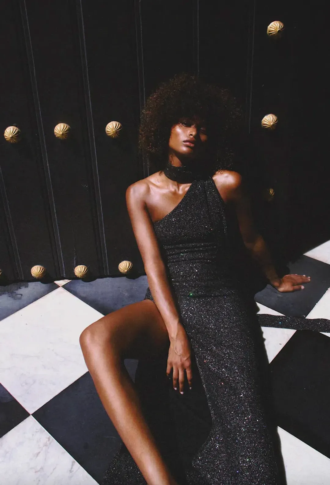 Asta Resort Jennifer Dress Charcoal Sequin Size XS/Au 6 for rent on The Volte - main image