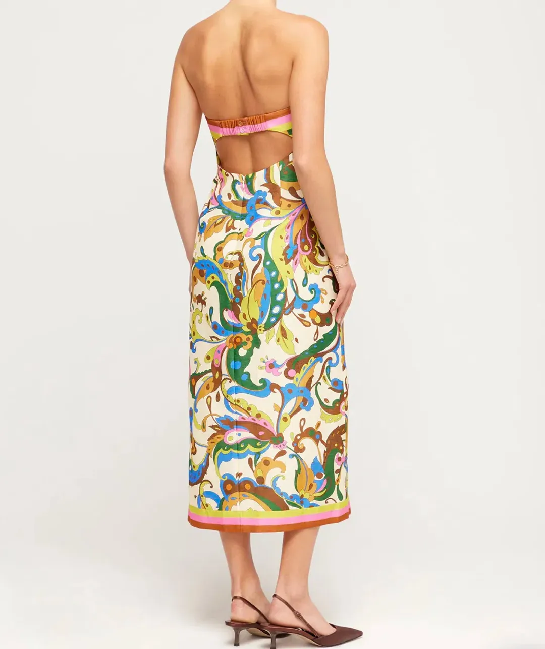 Alemais Ozma Bodice Dress in Multi Size AU 6 for rent on The Volte - main image