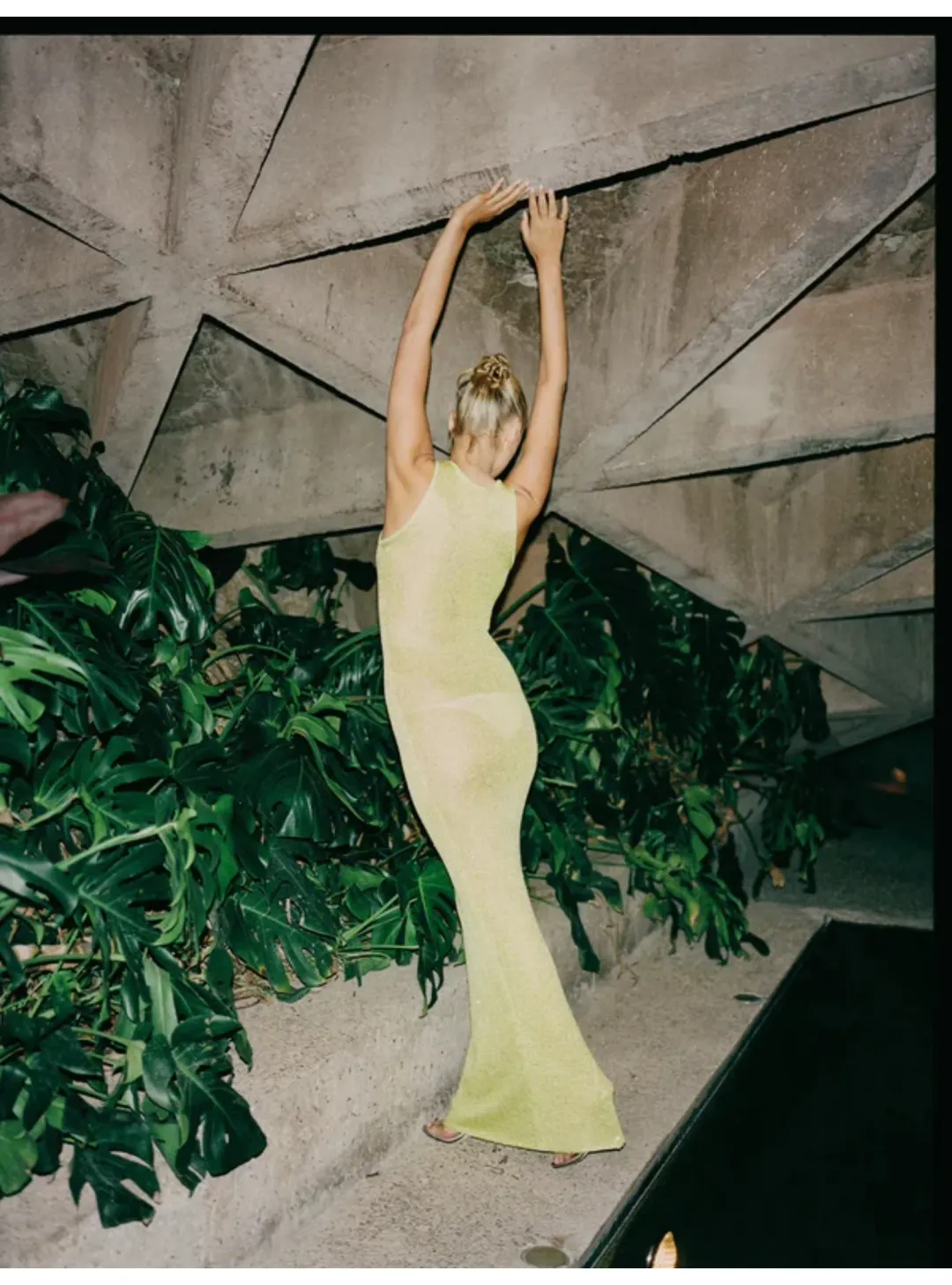Astra resort Natalia Dress in Chartreuse Sequin Size XS / AU 6 for rent on The Volte - main image
