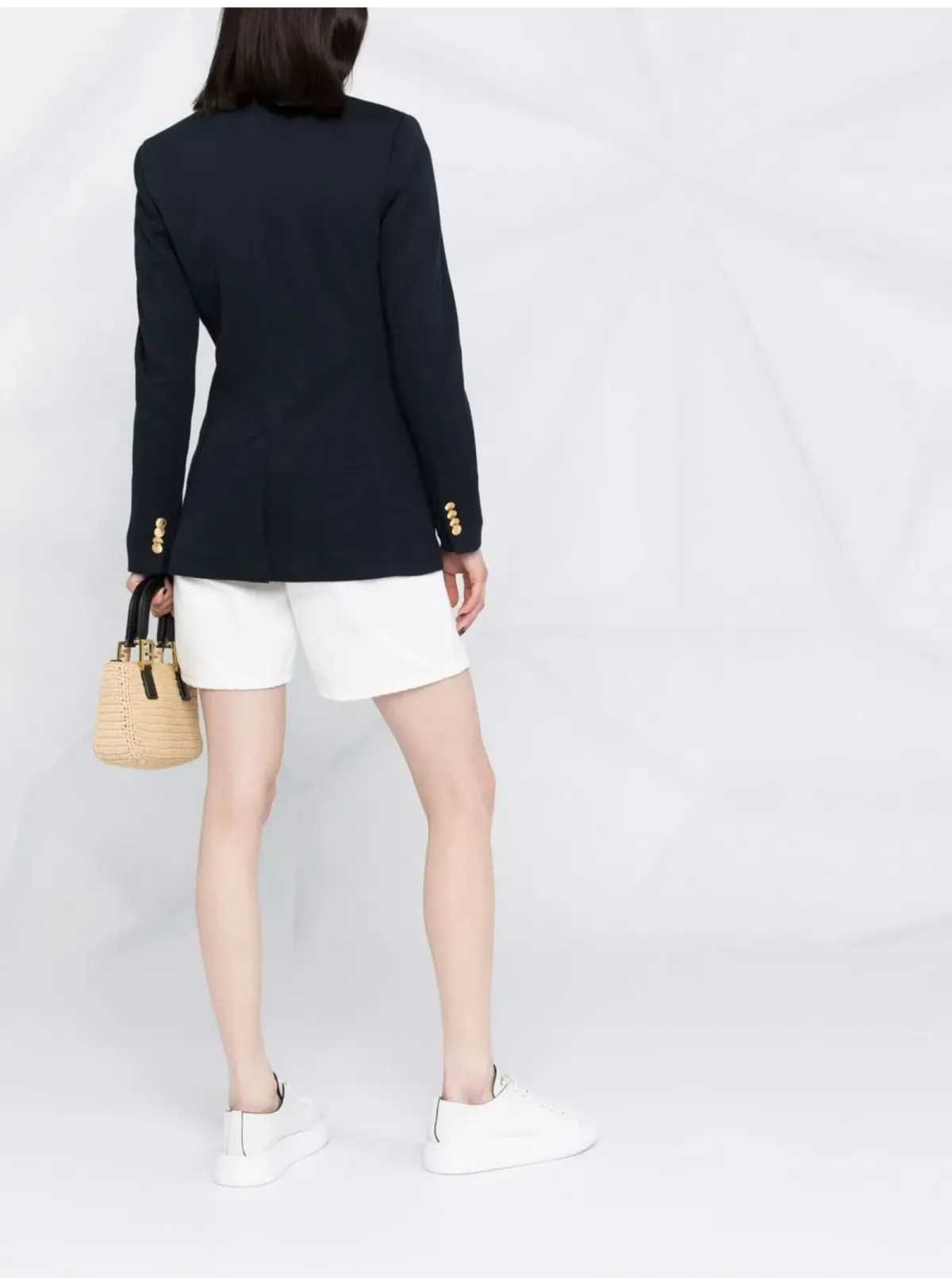 Ralph Lauren Crested Cotton Blazer Navy Size AU 6 - Image 4