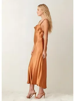 Bec & Bridge Lani Midi Dress Burnt Caramel Size AU 6 for rent on The Volte - image 2