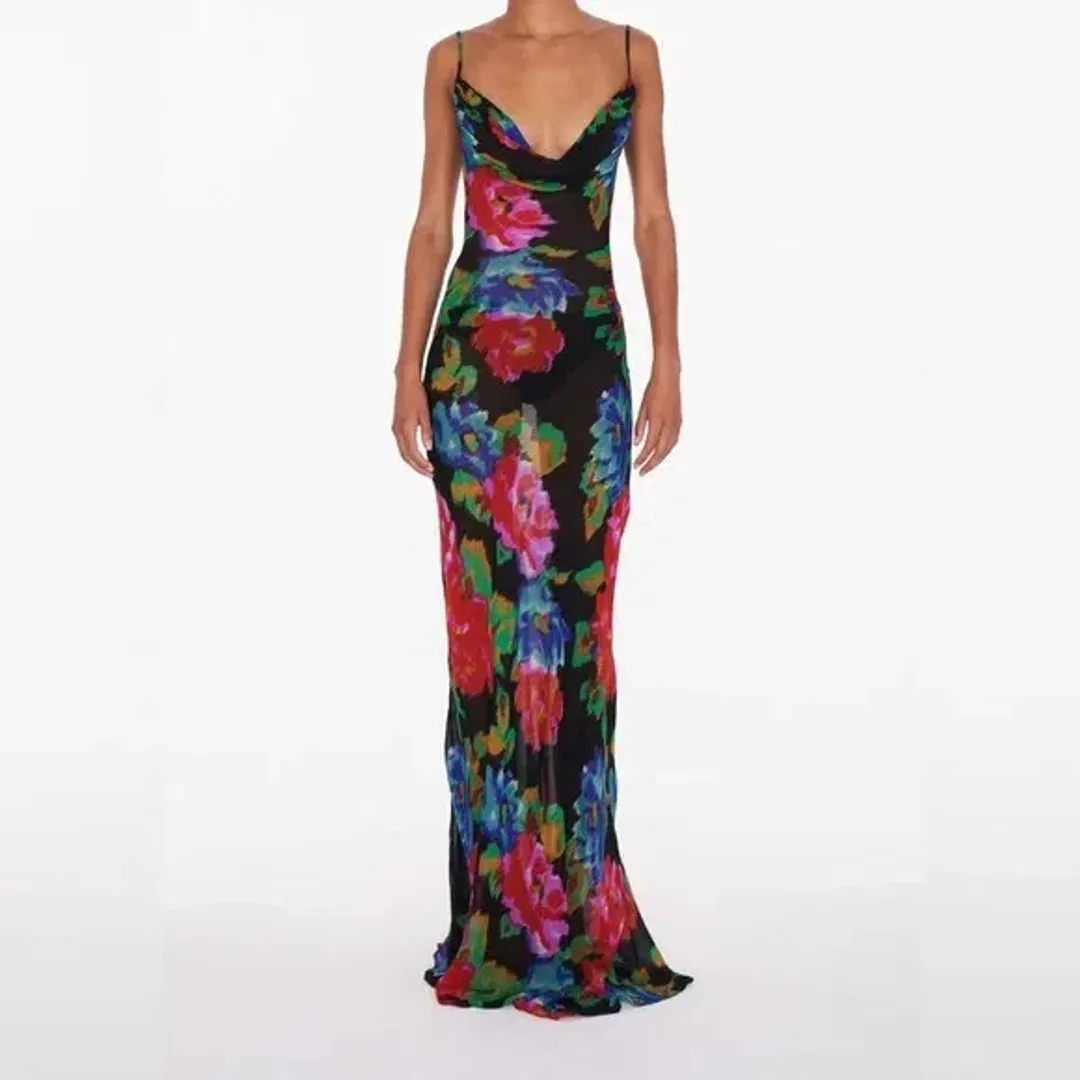 Rat & Boa Casablanca Dress Floral Print Size M / AU 10 for rent on The Volte - main image