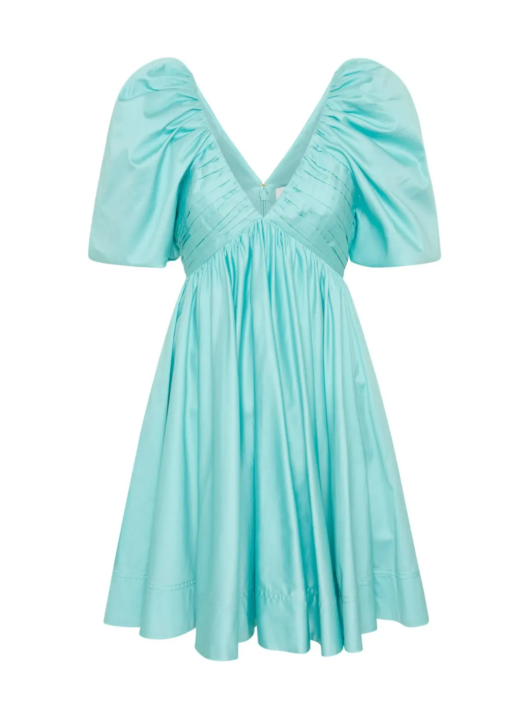 Aje Gabrielle Plunge Mini Dress Spearmint Blue Size AU 16 for rent on The Volte - main image
