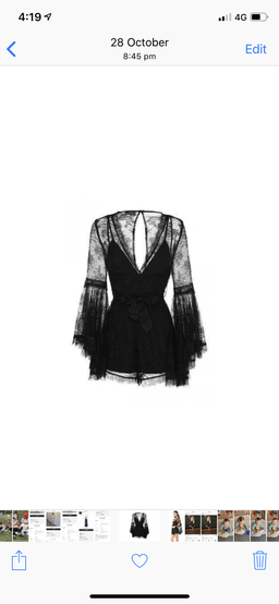 Alice McCall Gemini Playsuit Black Size 10 for rent on The Volte - image 2