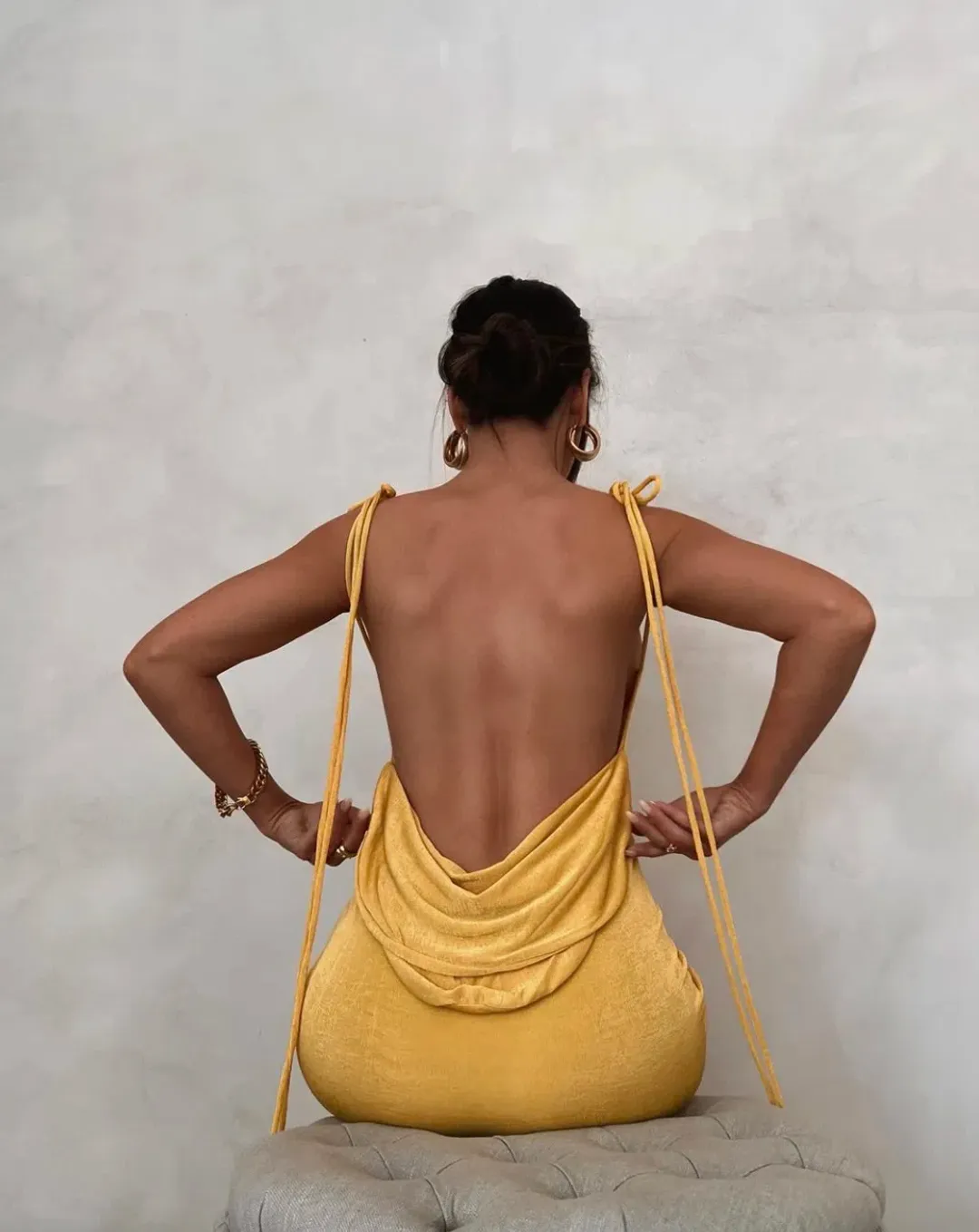 Melani The Label Pia Gown Yellow Size M/Au 10 for rent on The Volte - main image