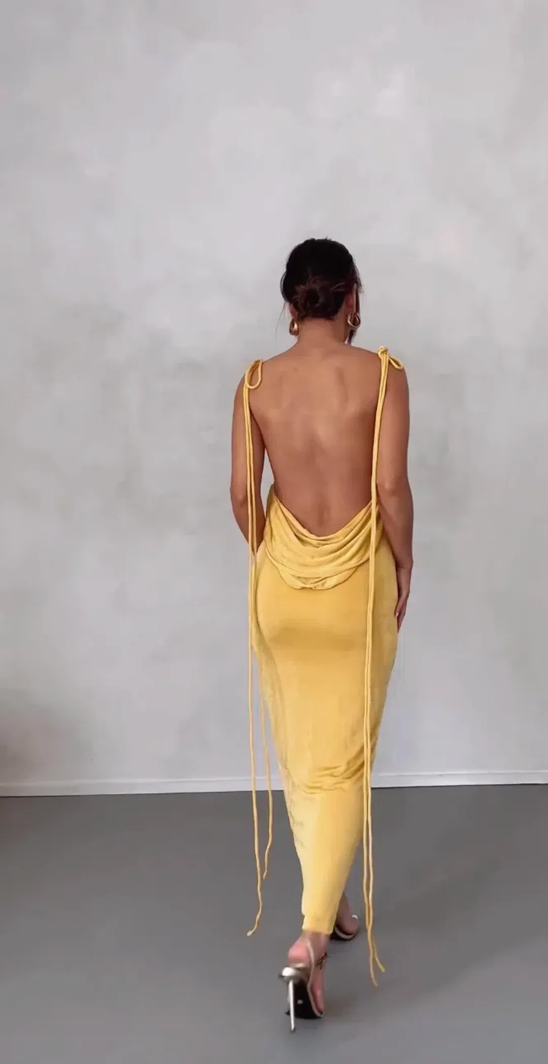 Melani The Label Pia Gown Yellow Size M/Au 10 for rent on The Volte - main image