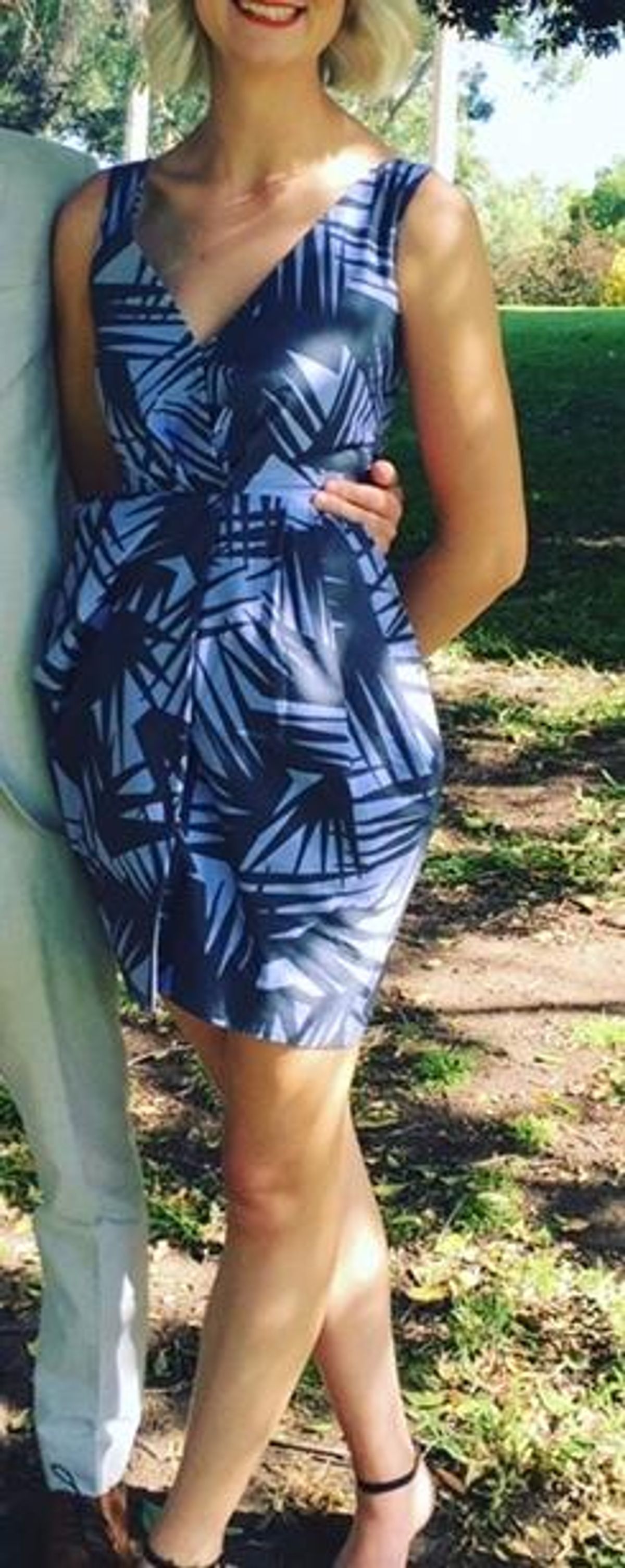 Gorman Palm Warp Dress - Image 2