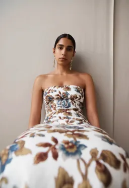 Sir the Label Eleanora Column Midi Dress Viola Floral Print SIze 0P / AU 6 Petite for rent on The Volte - image 3