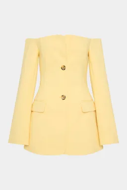 Sir the Label Sandrine Tailored Mini Dress in Limone Size 8 for rent on The Volte - image 3