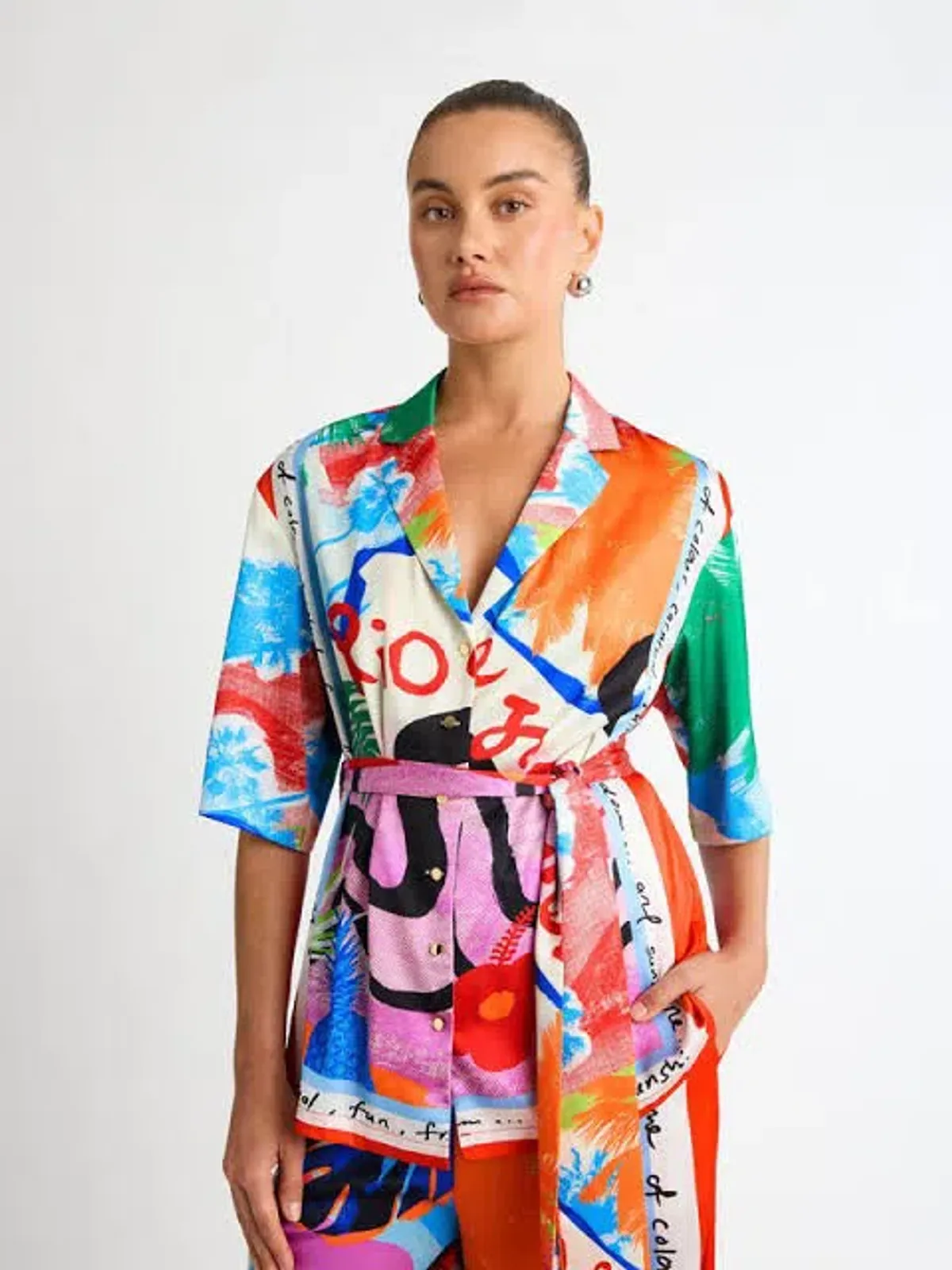 Sheike Rio Shirt and Pants Set Print Size 18 - Image 2