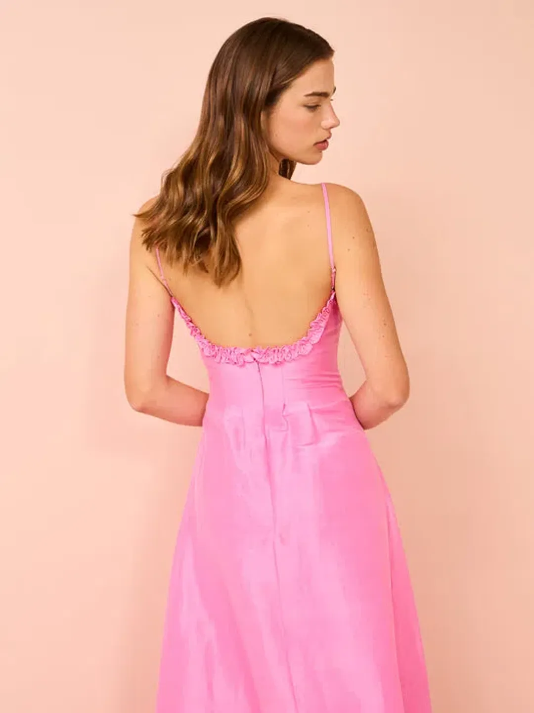 Aston Studio Raquel Dress In Candy Silk Size 12 for rent on The Volte - main image