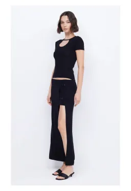 Bec and Bridge Caspian Knit Maxi Skirt Black Size S for rent on The Volte - image 2
