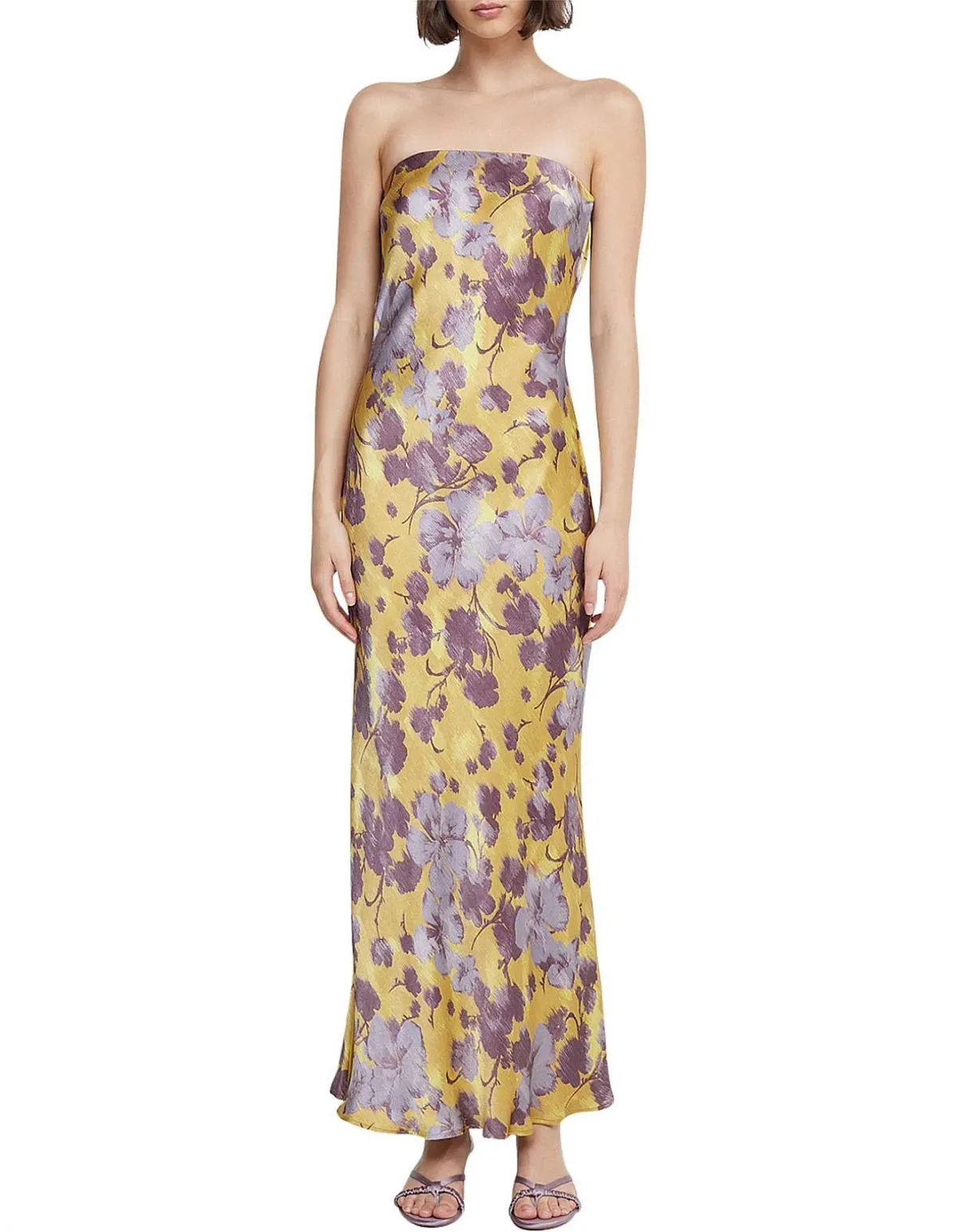 Bec & Bridge Moondance Strapless Maxi Dress Golden Violet Size XS / AU 6 - Image 1