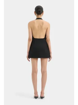 Sir the Label Sandrine Halter Mini Dress Black Size AU 10 for rent on The Volte - image 3