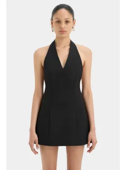 Sir the Label Sandrine Halter Mini Dress Black Size AU 12 for rent on The Volte - image 2