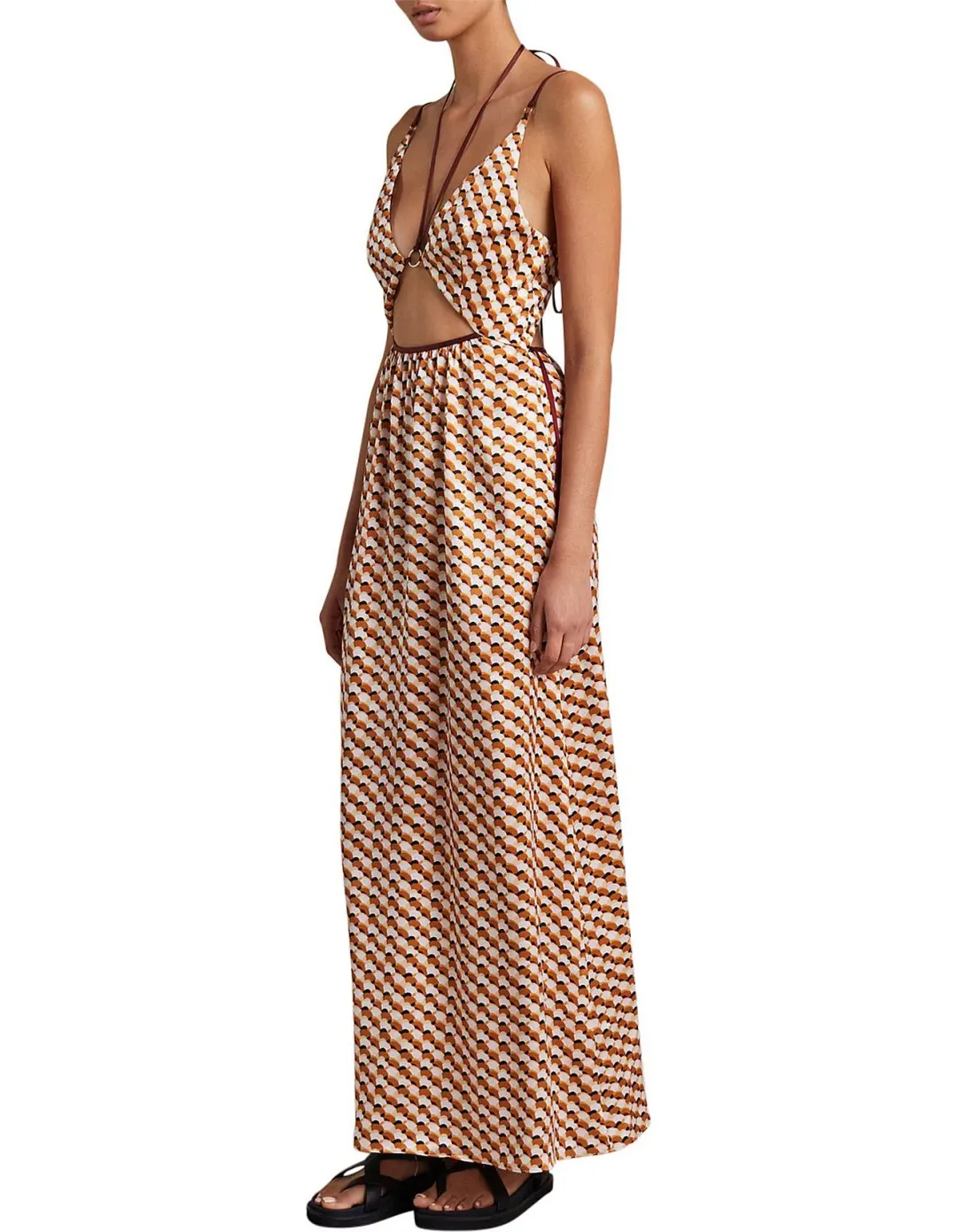 Bec & Bridge Casablanca Cut Out Maxi Dress Multi Size 8 for rent on The Volte - main image