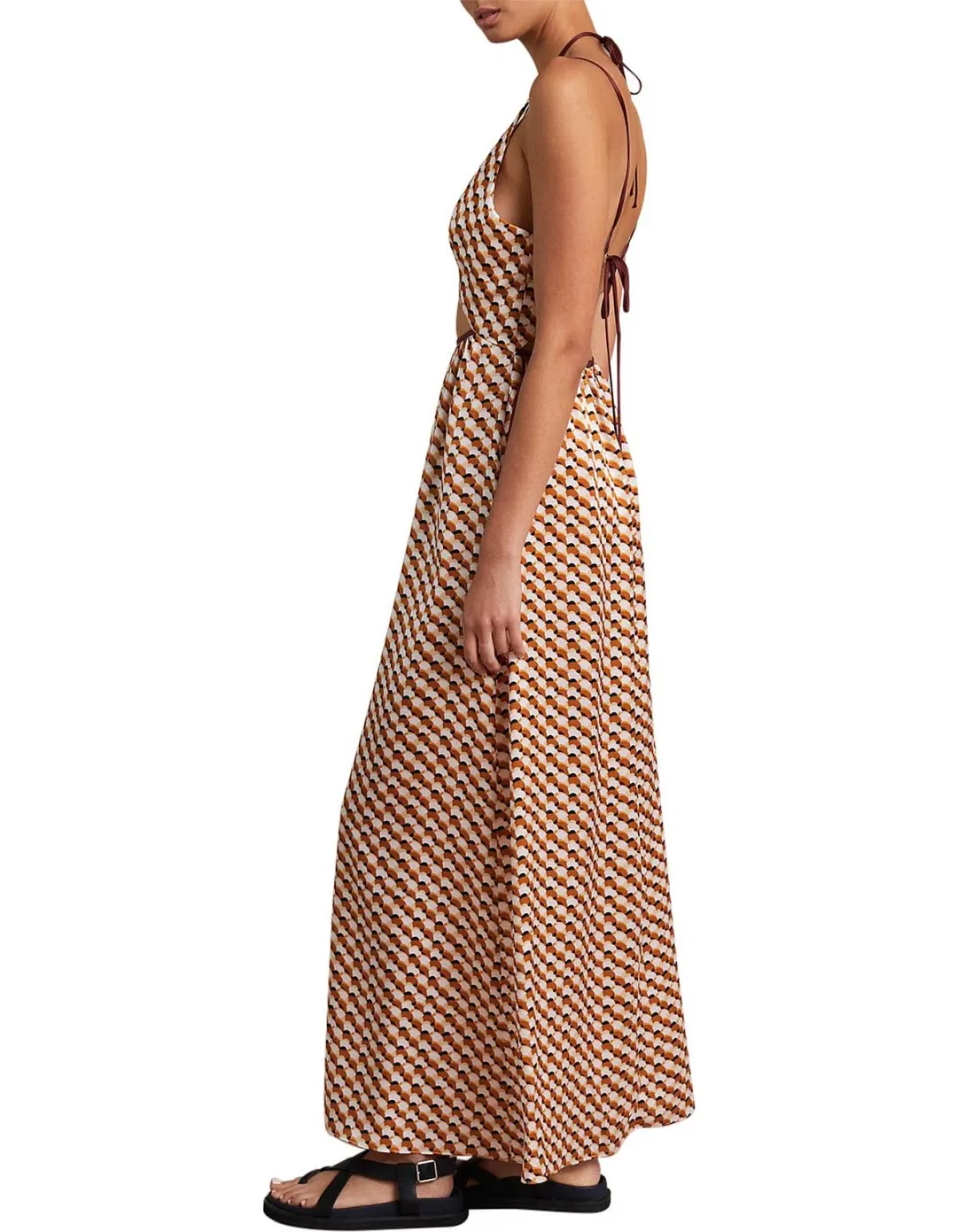 Bec & Bridge Casablanca Cut Out Maxi Dress Multi Size 8 for rent on The Volte - main image
