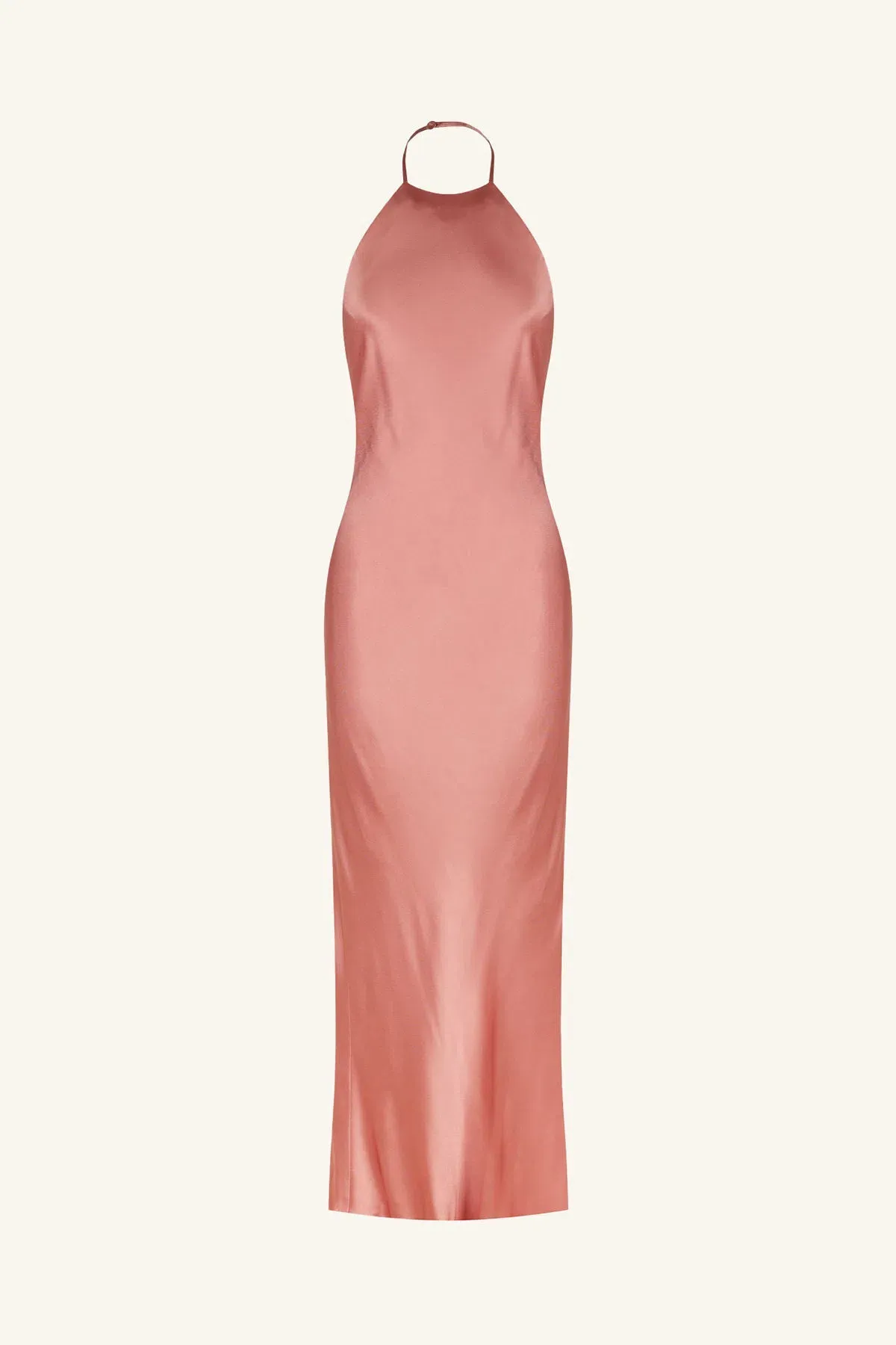 Shona Joy La lune Low Back Halter Neck Midi Dress Antique Rose Size 8 - Image 4