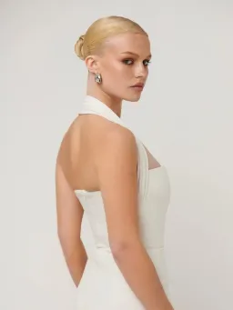 Effie Kats Meline Midi Dress in Ivory Size S / AU 8 for rent on The Volte - image 6